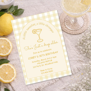 Invitation d'anniversaire pour cocktail adulte, “J