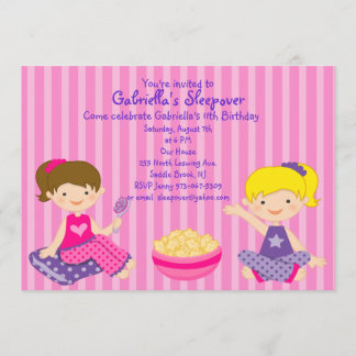 Invitation d'anniversaire pour deux filles
