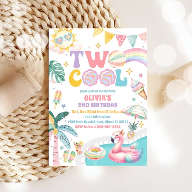 Invitation d'anniversaire pour Deux Piscines Génia (Créateur téléchargé)