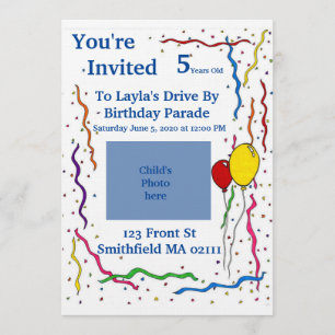 Invitation d'anniversaire pour enfant