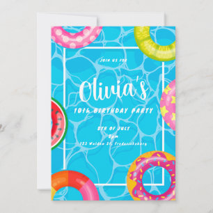 Invitation d'anniversaire pour enfant à la fête au