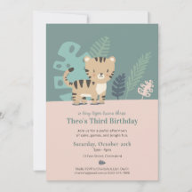 Invitation d'anniversaire pour enfant au thème du