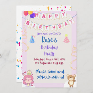 Invitation d'anniversaire pour enfants