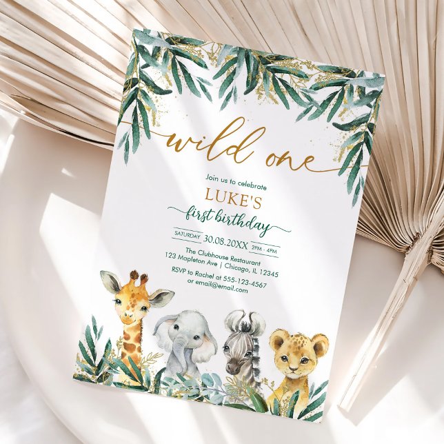 Invitation d'anniversaire pour enfants Animaux de  (Créateur téléchargé)