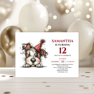 Invitation d'anniversaire pour enfants avec des an