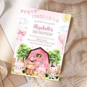 Invitation d'anniversaire pour enfants avec des an