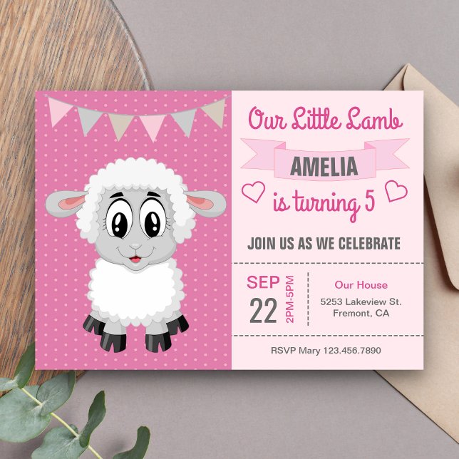 Invitation d'anniversaire pour enfants avec un jol (Créateur téléchargé)