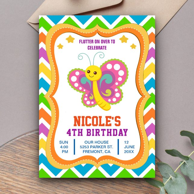 Invitation d'anniversaire pour enfants avec un pap (Créateur téléchargé)