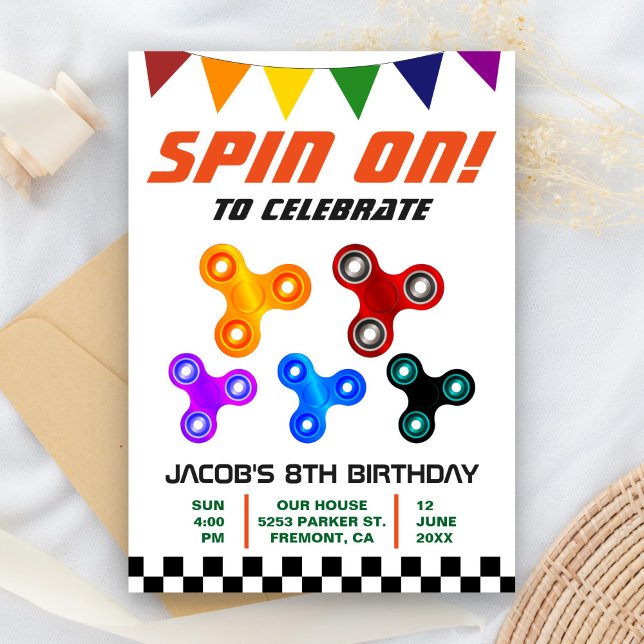 Invitation d'anniversaire pour enfants avec un tou (Créateur téléchargé)