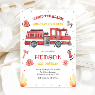 Invitation d'anniversaire pour enfants camion de p