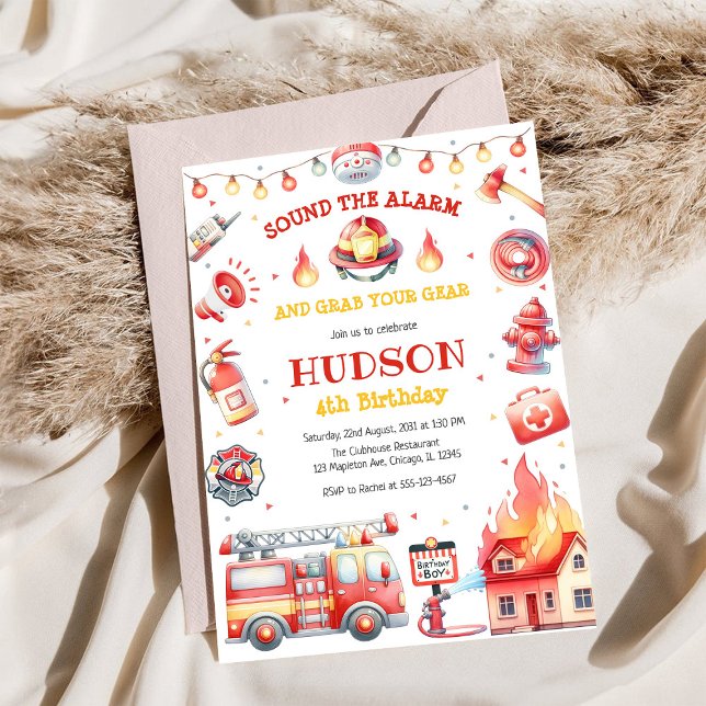 Invitation d'anniversaire pour enfants de camion d (Créateur téléchargé)