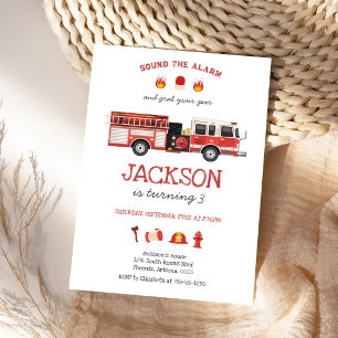 Invitation d'anniversaire pour enfants de camion d
