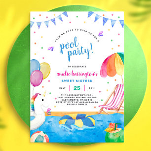 Invitation d'anniversaire pour enfants de fête au