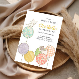 Invitation d'anniversaire pour enfants de kitty Me