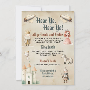 Invitation d'anniversaire pour enfants de la Renai