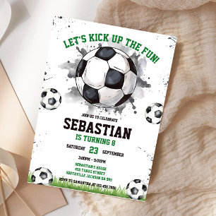 Invitation d'anniversaire pour enfants de sports d