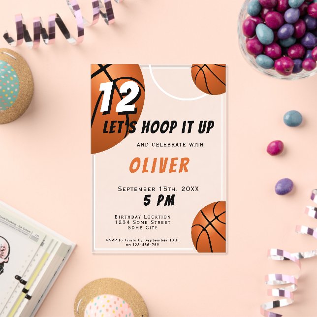 Invitation d'anniversaire pour enfants de sports d (Insitu (Célébration))