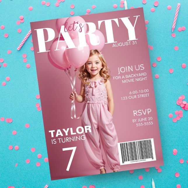Invitation d'anniversaire pour enfants de style ma (Créateur téléchargé)