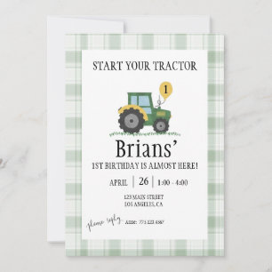 Invitation d'anniversaire pour enfants 'Démarrez v