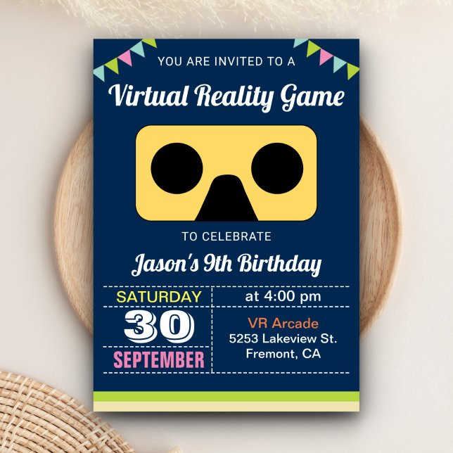Invitation d'anniversaire pour enfants en réalité  (Créateur téléchargé)