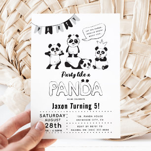 Invitation d'anniversaire pour enfants 'Faire la f