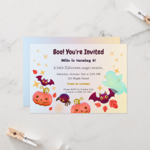 Invitation d'anniversaire pour enfants Halloween C