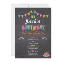 Invitation d'anniversaire pour enfants (personnali
