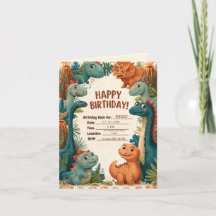 Invitation d'anniversaire pour enfants sur le thèm