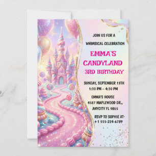 Invitation d'anniversaire pour enfants Sweet Celeb