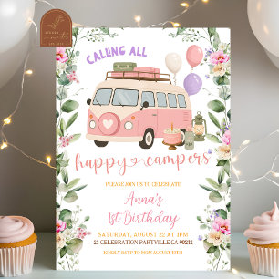 Invitation d'anniversaire pour fille aventurière C