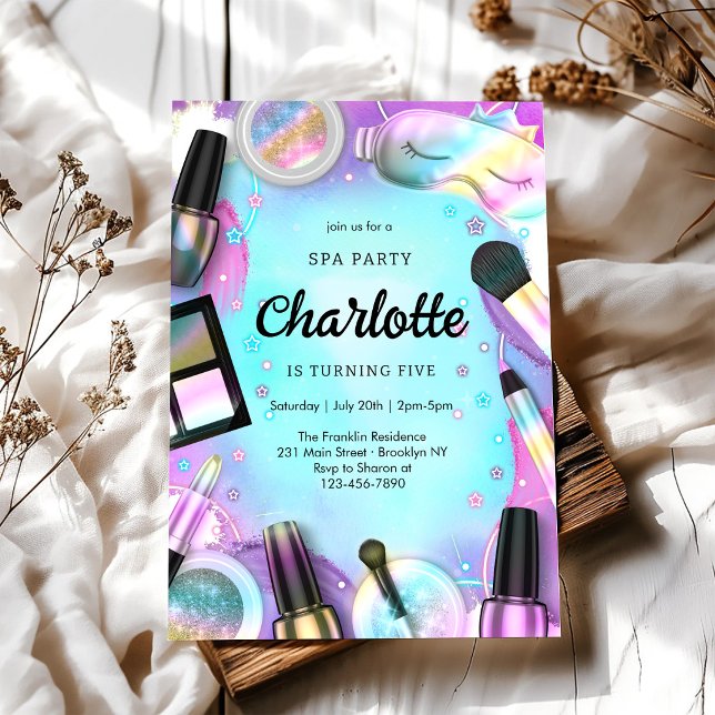 Invitation d'anniversaire pour fille fête de maqui (Créateur téléchargé)