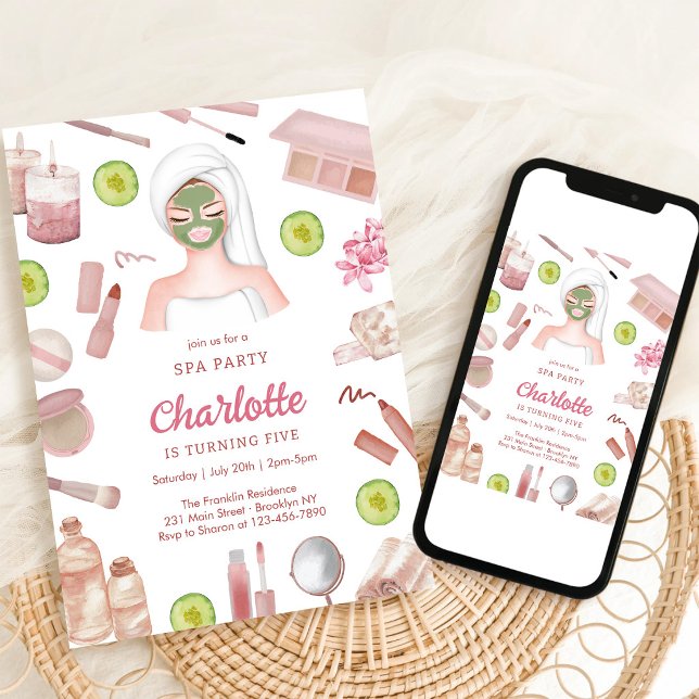 Invitation d'anniversaire pour fille fête de maqui (Créateur téléchargé)