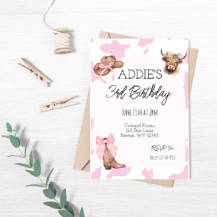 Invitation d'anniversaire pour filles