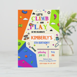 Invitation d'anniversaire pour filles faisant de l