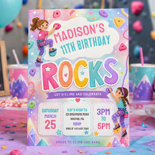 Invitation d'anniversaire pour filles pratiquant l