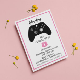 Invitation d'anniversaire pour Gamer