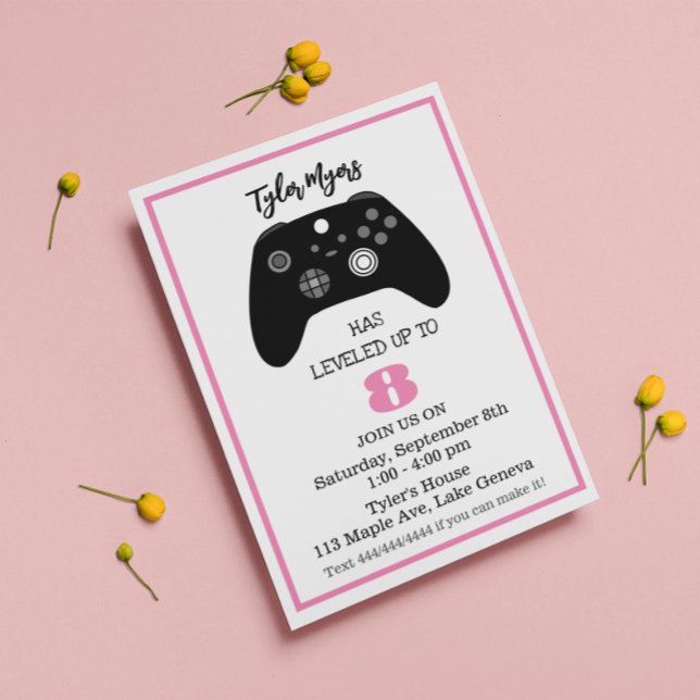 Invitation d'anniversaire pour Gamer (Créateur téléchargé)