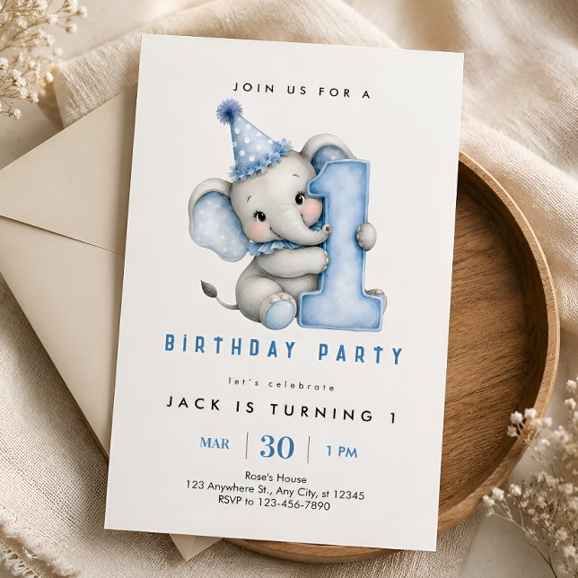 Invitation d'anniversaire pour garçon 1ère année E (Créateur téléchargé)