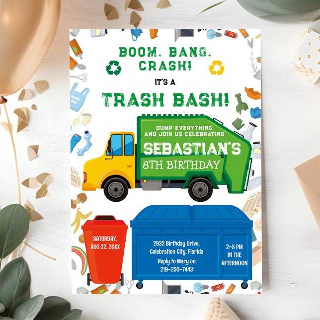 Invitation d'anniversaire pour garçon - Bagarre de (Créateur téléchargé)