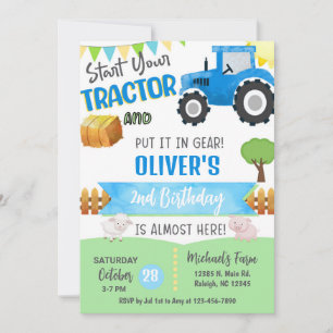 Invitation d'anniversaire pour garçon de tout âge