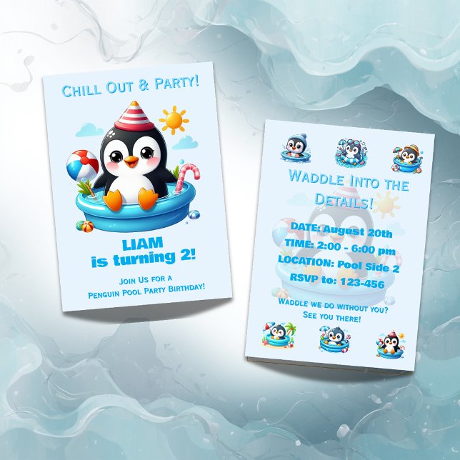 Invitation d'anniversaire pour garçon - Fête au ba (Créateur téléchargé)