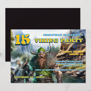 Invitation d'anniversaire pour garçons 8–16   Guer