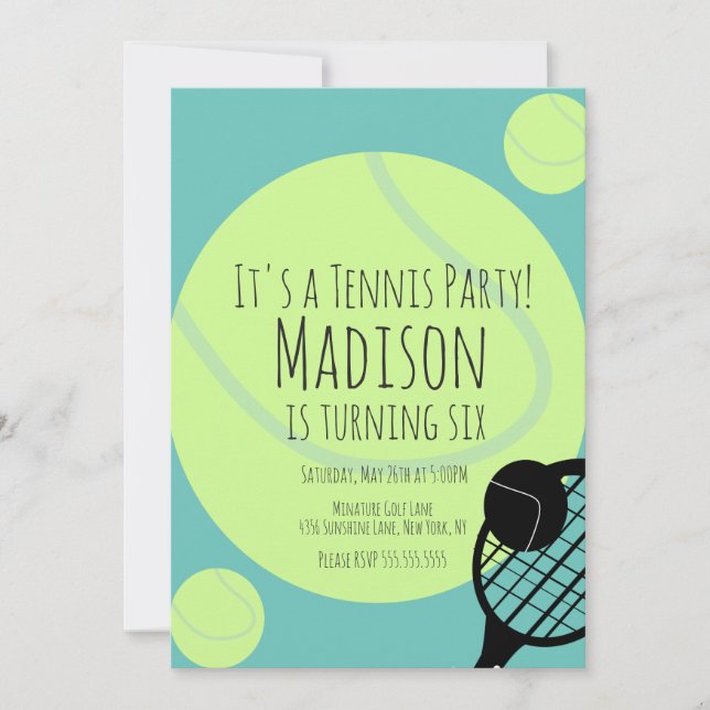 Invitation d'anniversaire pour jeu de fête avec ba (Devant)