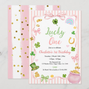 Invitation d'anniversaire pour la chanceuse fille