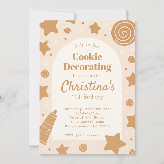 Invitation d'anniversaire pour la décoration de co (Devant)