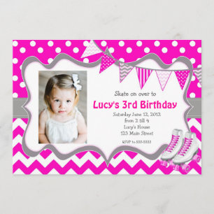 Invitation d'anniversaire pour la fête de la Patin