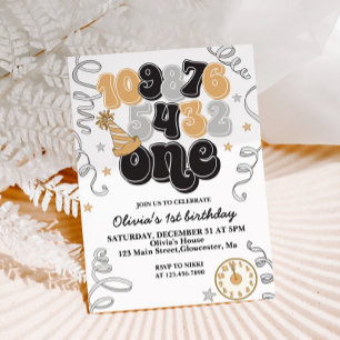 Invitation d'anniversaire pour la première année a