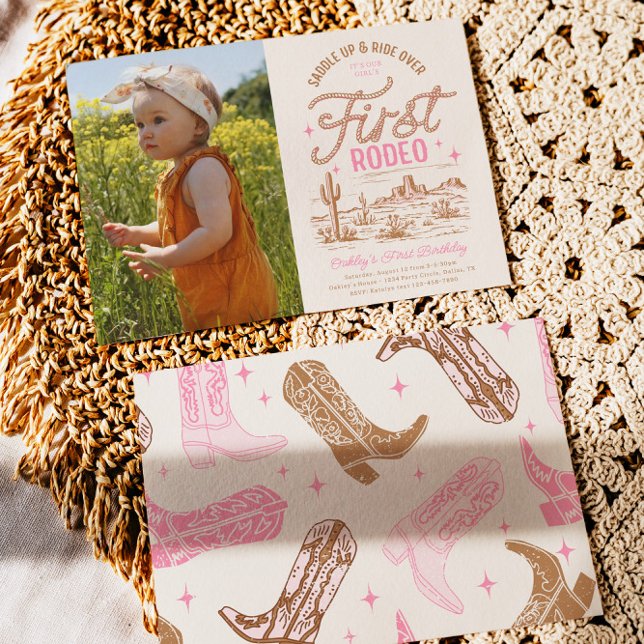 Invitation d'anniversaire pour la première fille d (Créateur téléchargé)