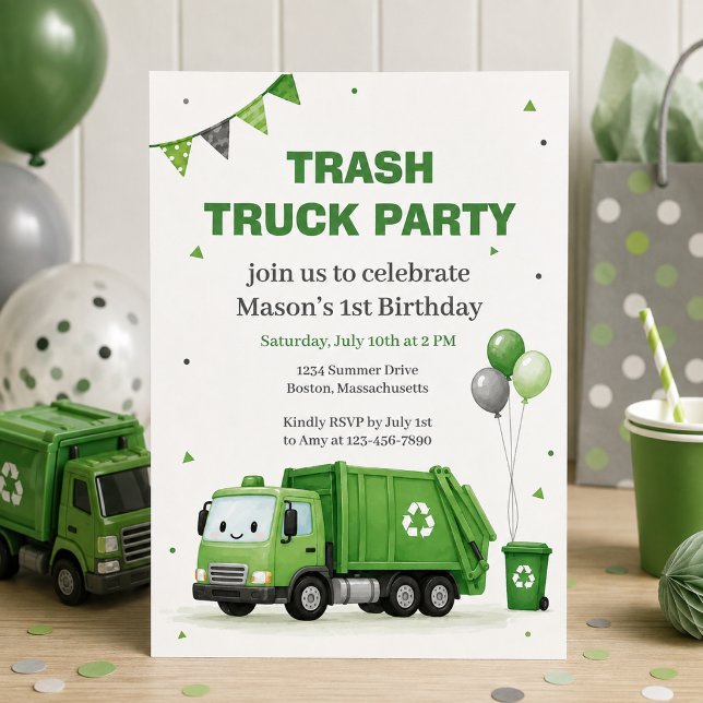 Invitation d'anniversaire pour le 1er anniversaire (Créateur téléchargé)