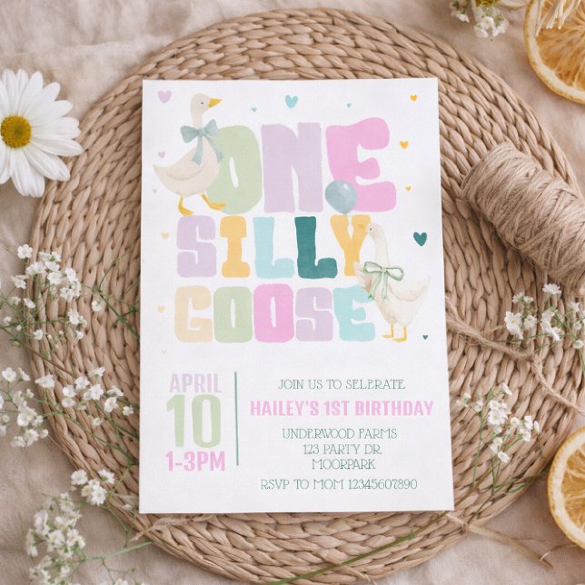 Invitation d'anniversaire pour le 1er anniversaire (Créateur téléchargé)